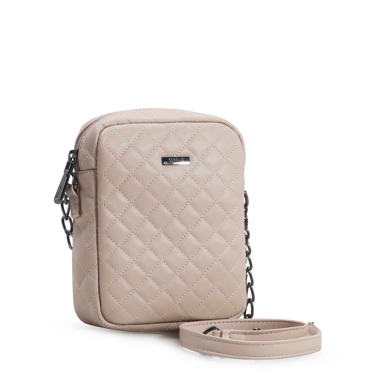 Bolsa Transversal Matelassê Alt Bege