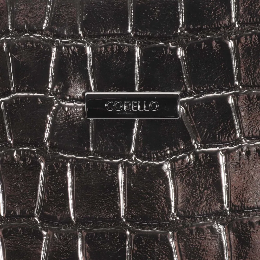 Bolsa Transversal Matelassê Alt Croco Prata - imagem 7