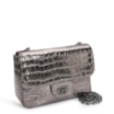 Bolsa Transversal Matelassê Alt Croco Prata - imagem 3