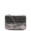 Bolsa Transversal Matelassê Alt Croco Prata - imagem 1