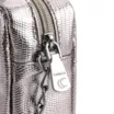 Bolsa Transversal Matelassê Alt Lezard Prata - imagem 5