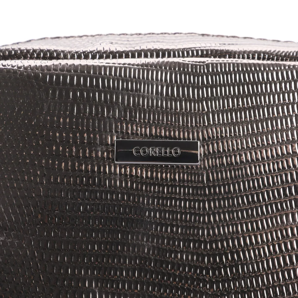 Bolsa Transversal Matelassê Alt Lezard Prata - imagem 6