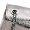 Bolsa Transversal Matelassê Alt Lezard Prata - imagem 5