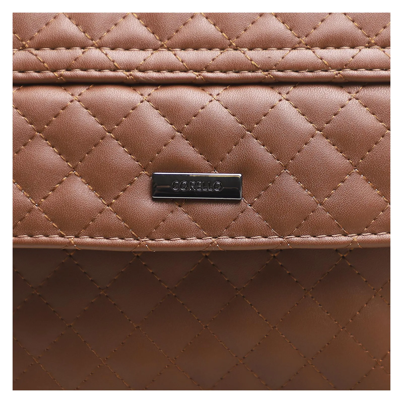Bolsa Transversal Matelassê Alt Marrom