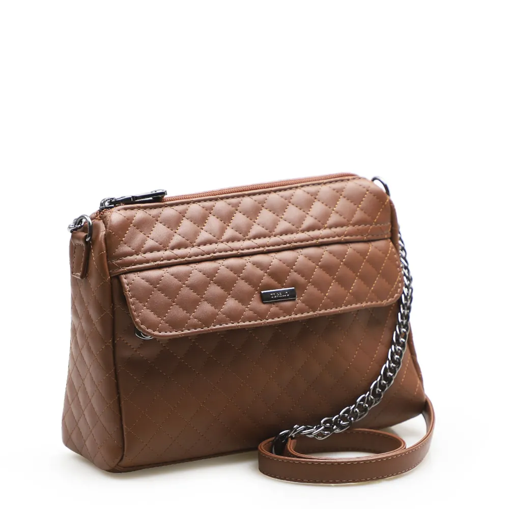 Bolsa Transversal Matelassê Alt Marrom - imagem 2