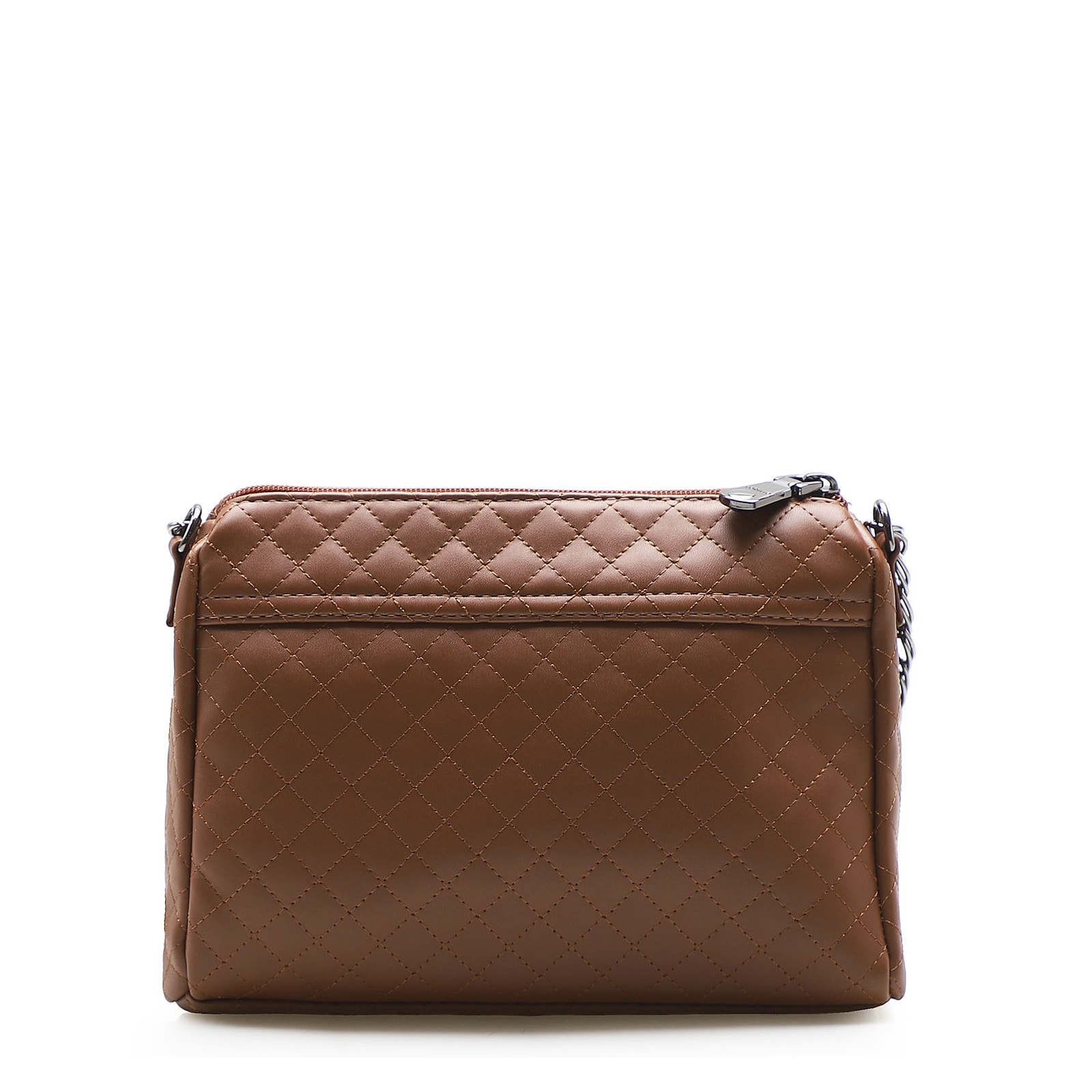 Bolsa Transversal Matelassê Alt Marrom