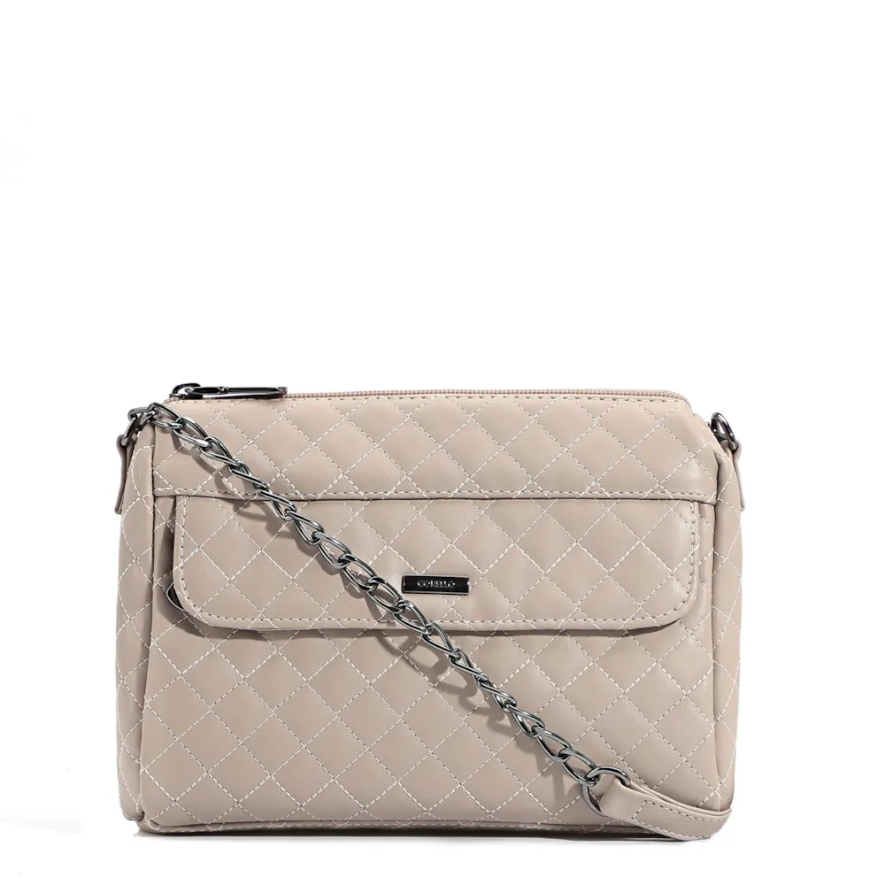 Bolsa Transversal Matelassê Alt Off White