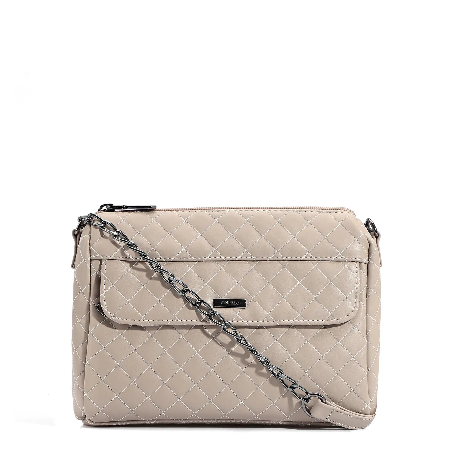 Bolsa Transversal Matelassê Alt Off White