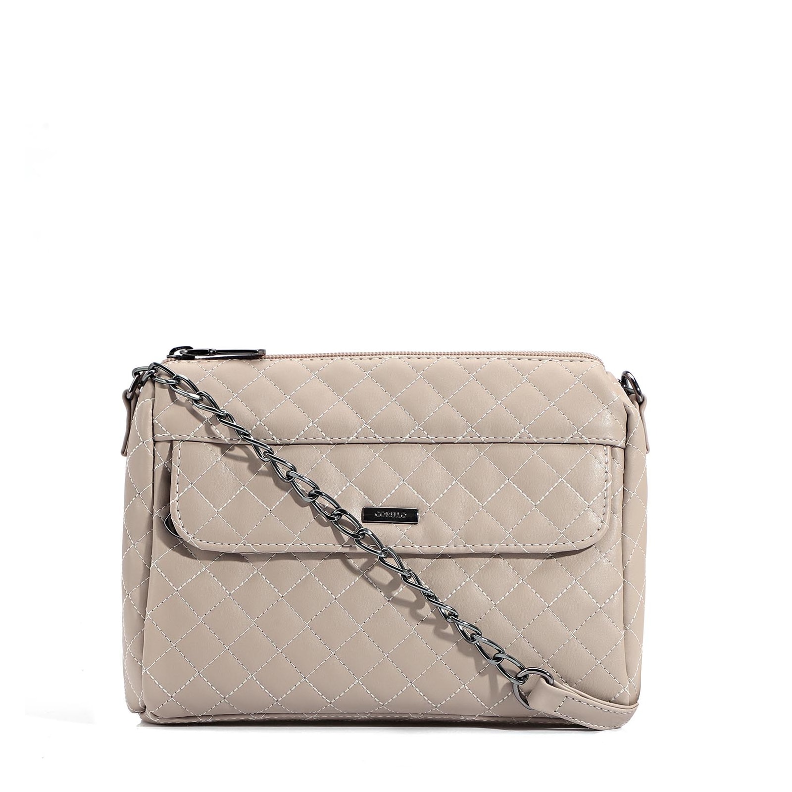 Bolsa Transversal Matelassê Alt Off White