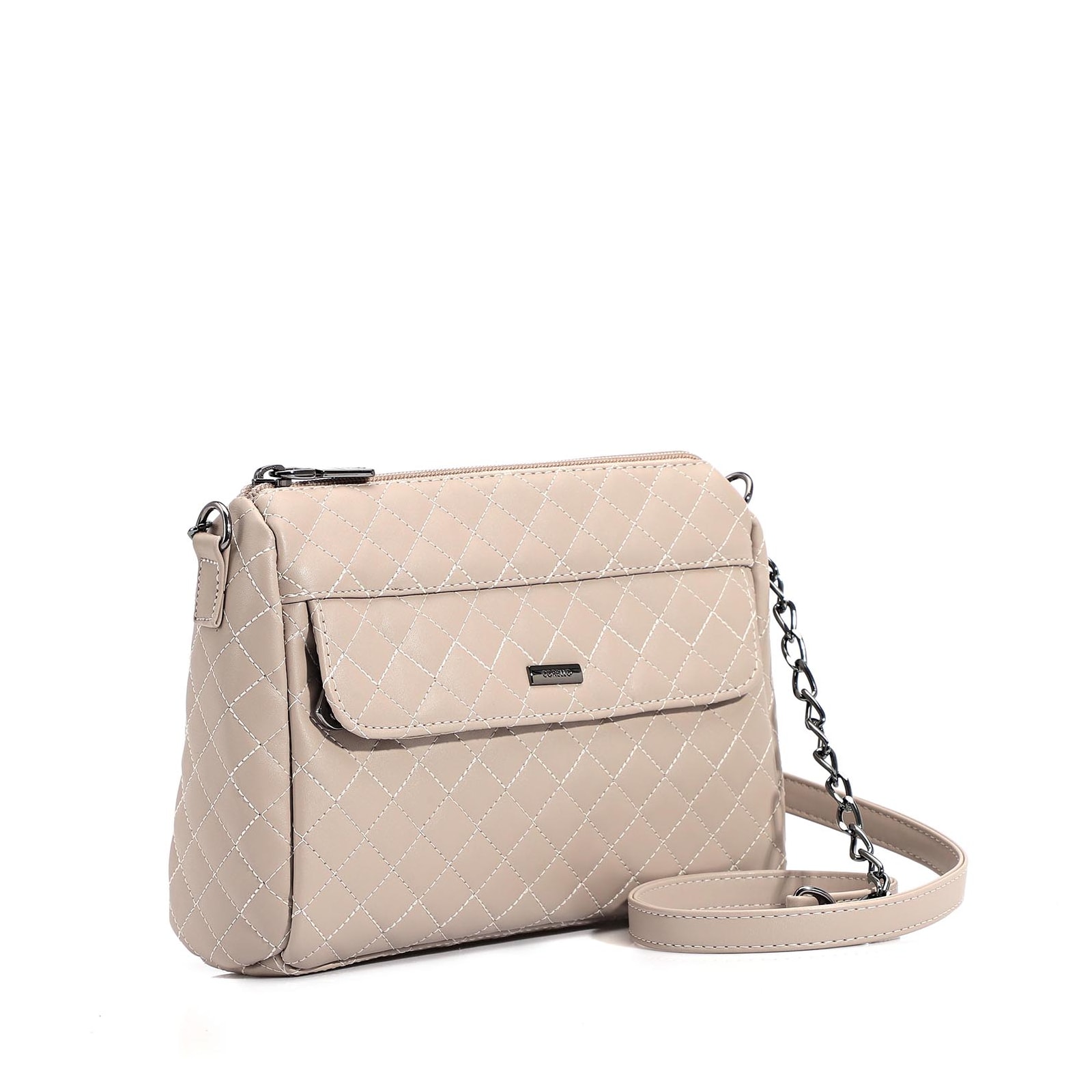 Bolsa Transversal Matelassê Alt Off White