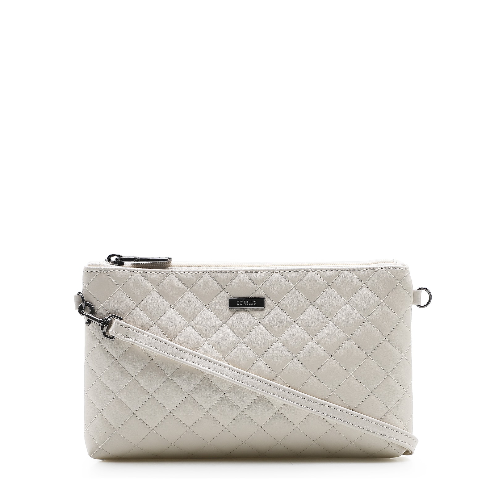 Bolsa Transversal Matelassê Alt Off White