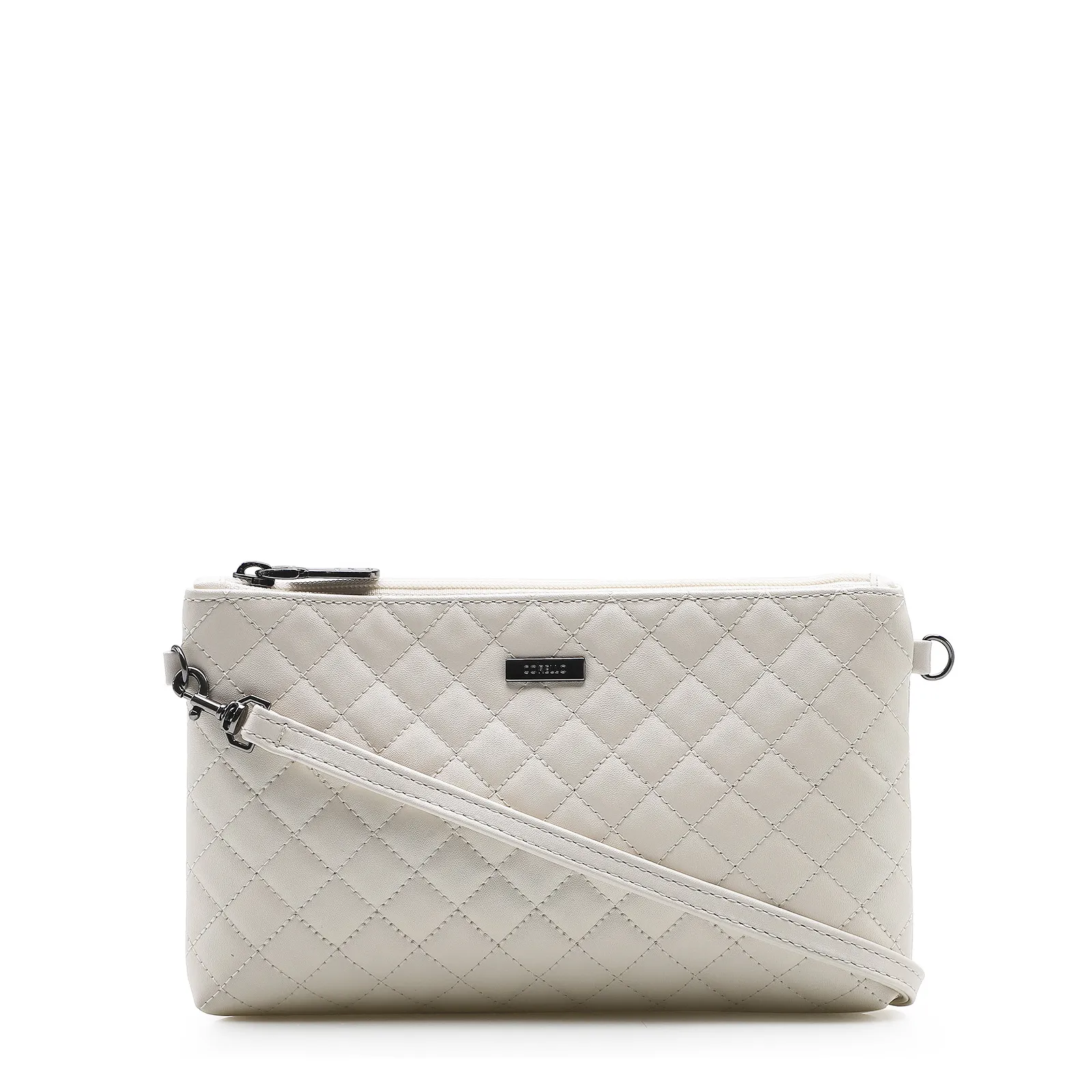 Bolsa Transversal Matelassê Alt Off White
