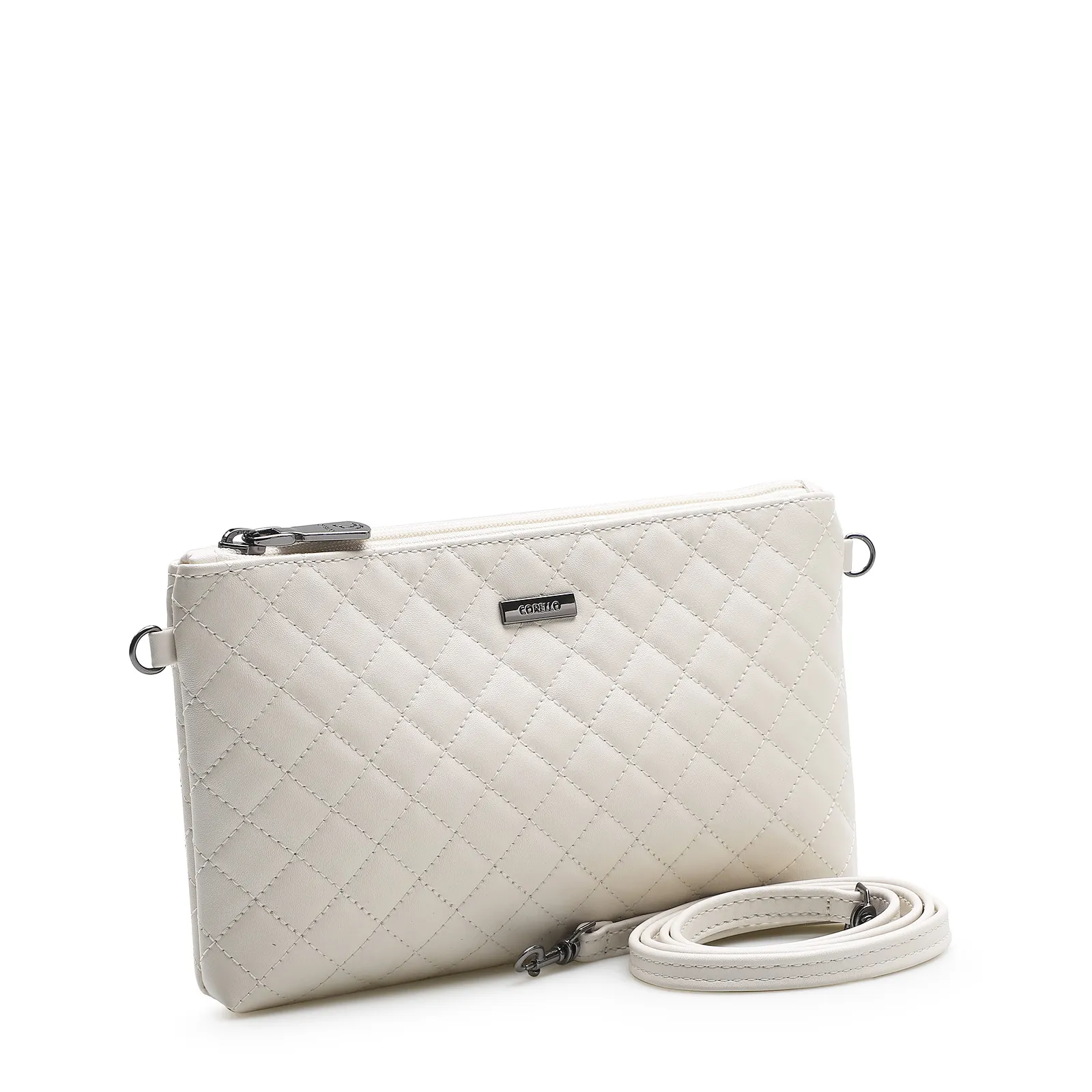 Bolsa Transversal Matelassê Alt Off White