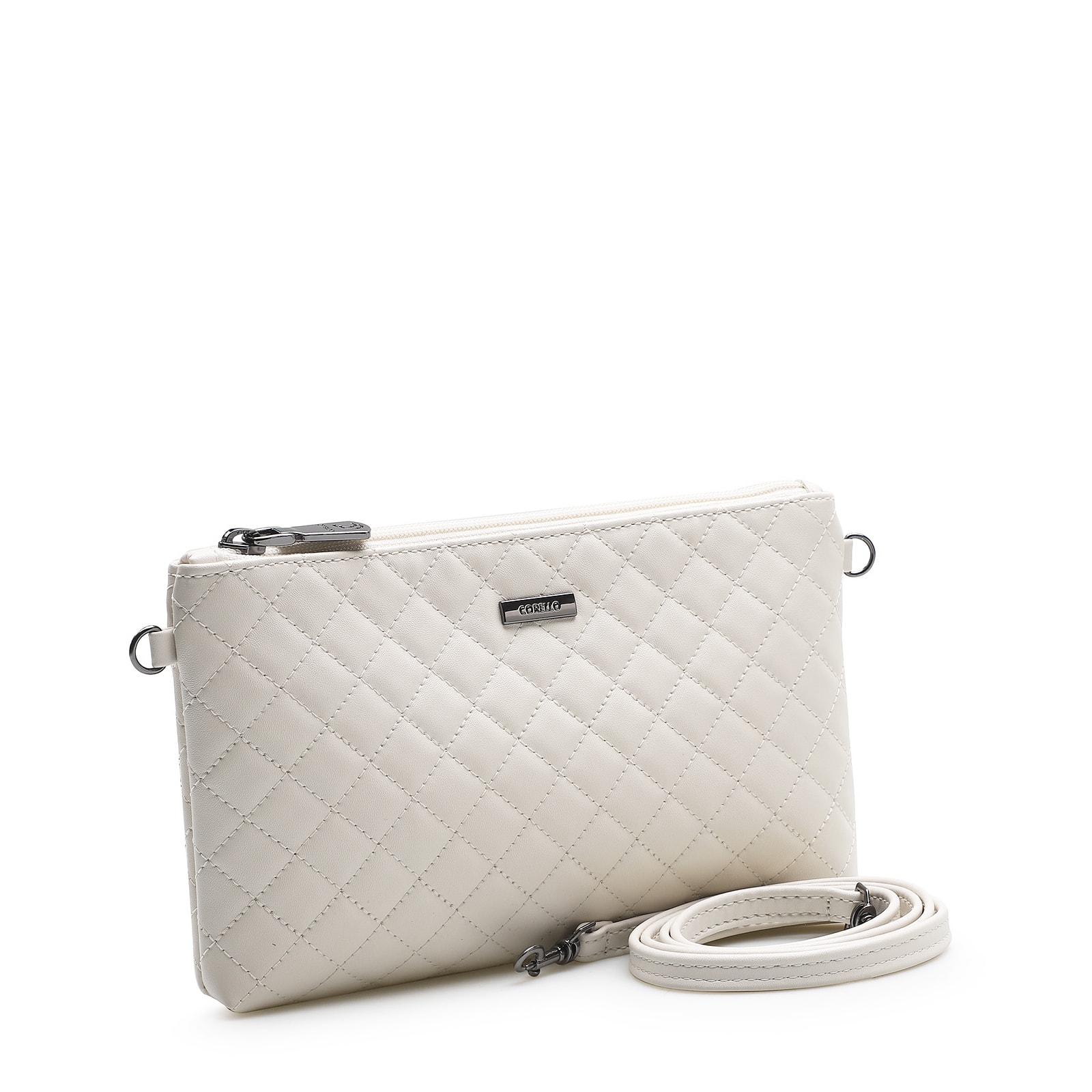 Bolsa Transversal Matelassê Alt Off White