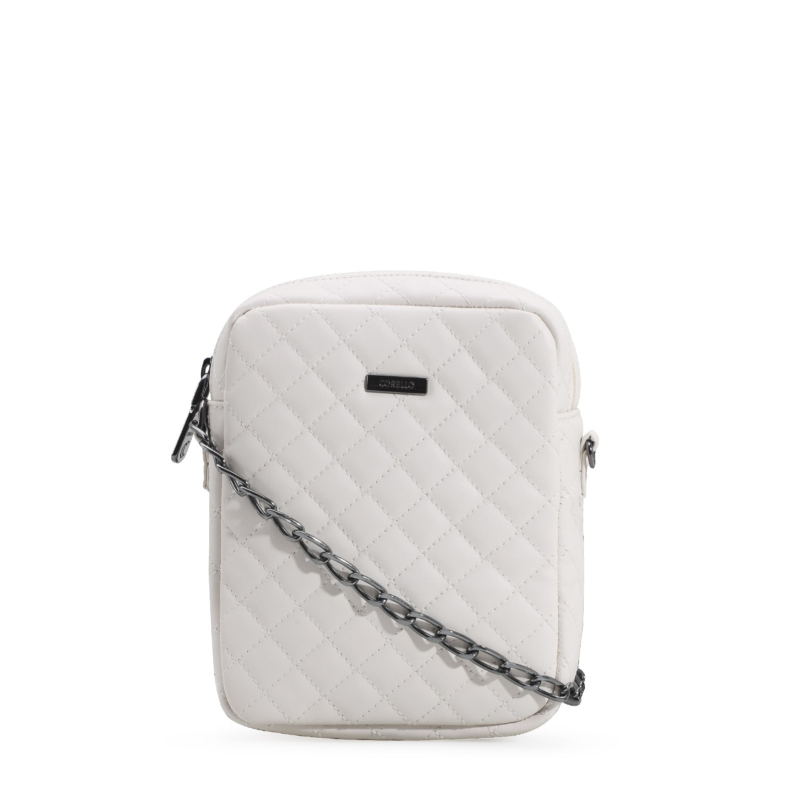 Bolsa Transversal Matelassê Alt Off White