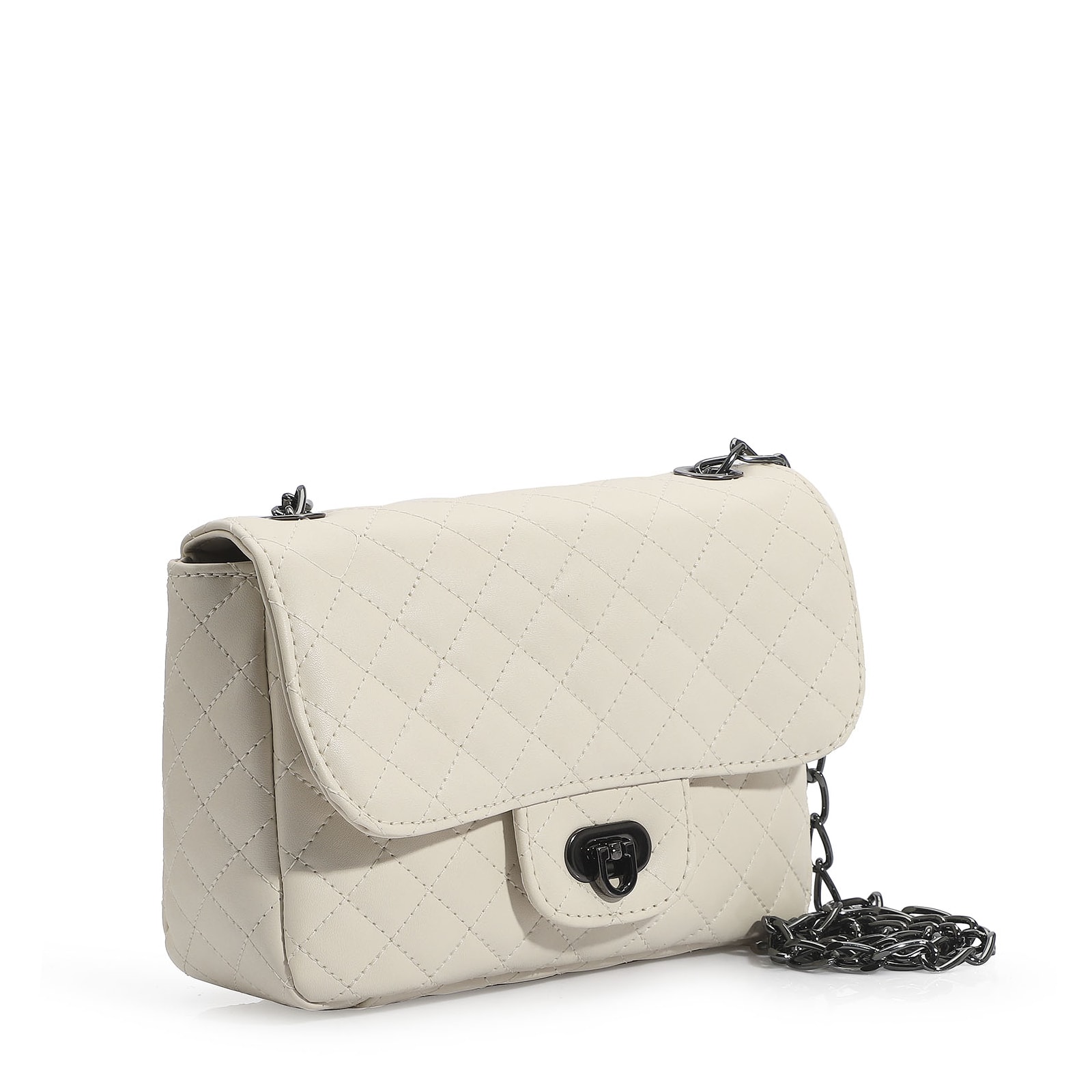 Bolsa Transversal Matelassê Alt Off White