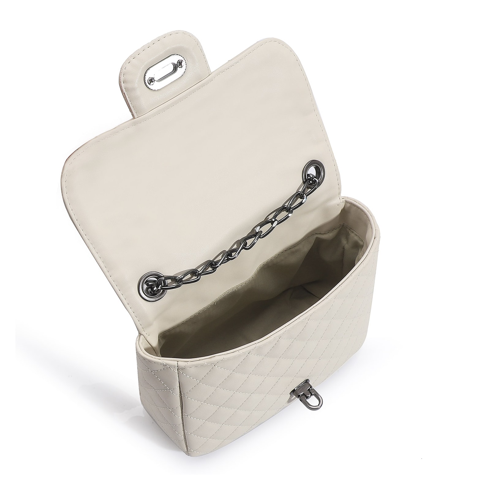 Bolsa Transversal Matelassê Alt Off White