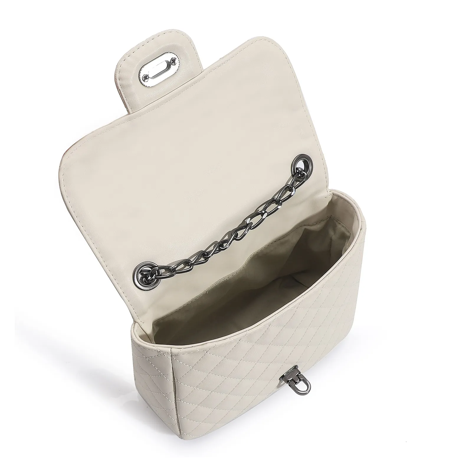 Bolsa Transversal Matelassê Alt Off White