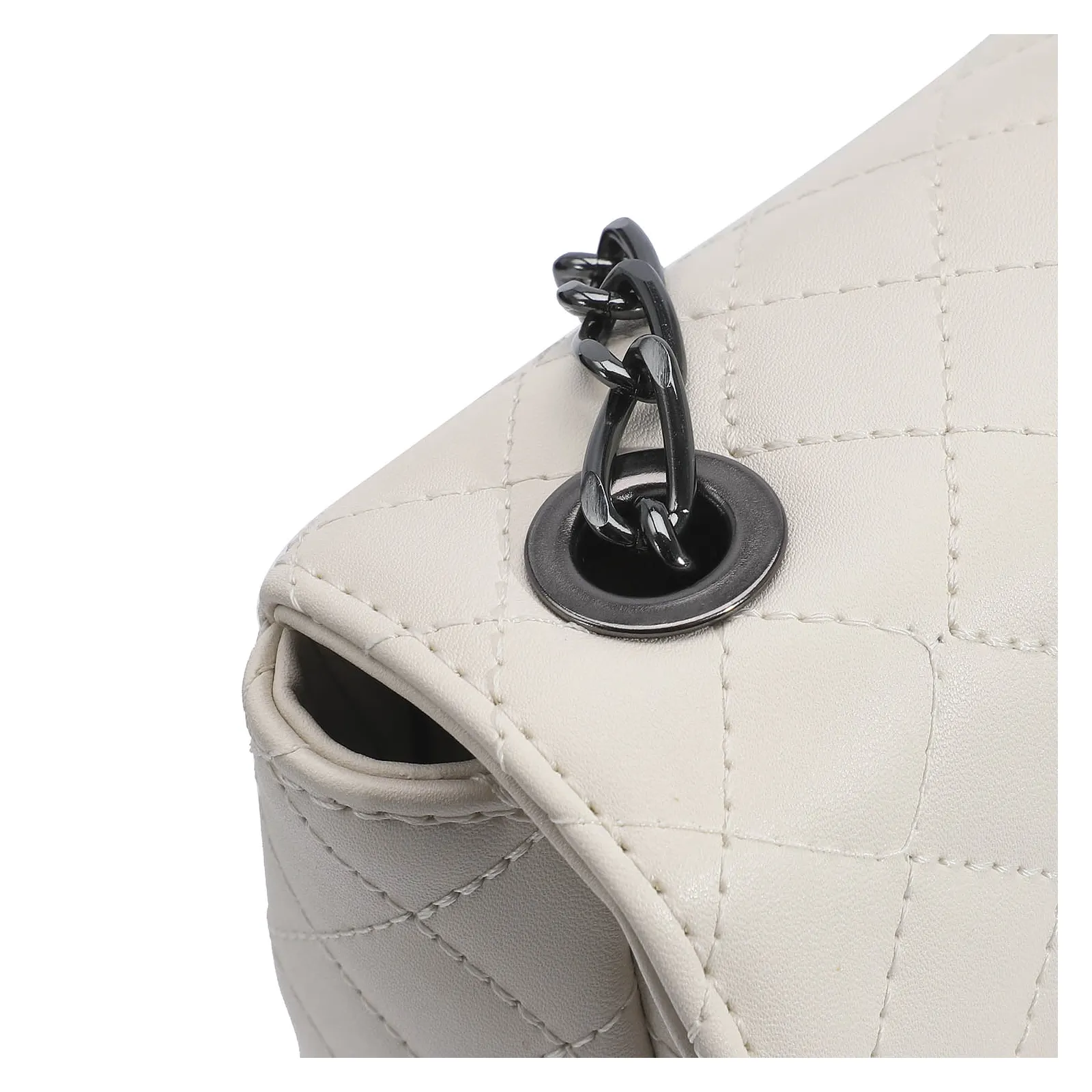 Bolsa Transversal Matelassê Alt Off White