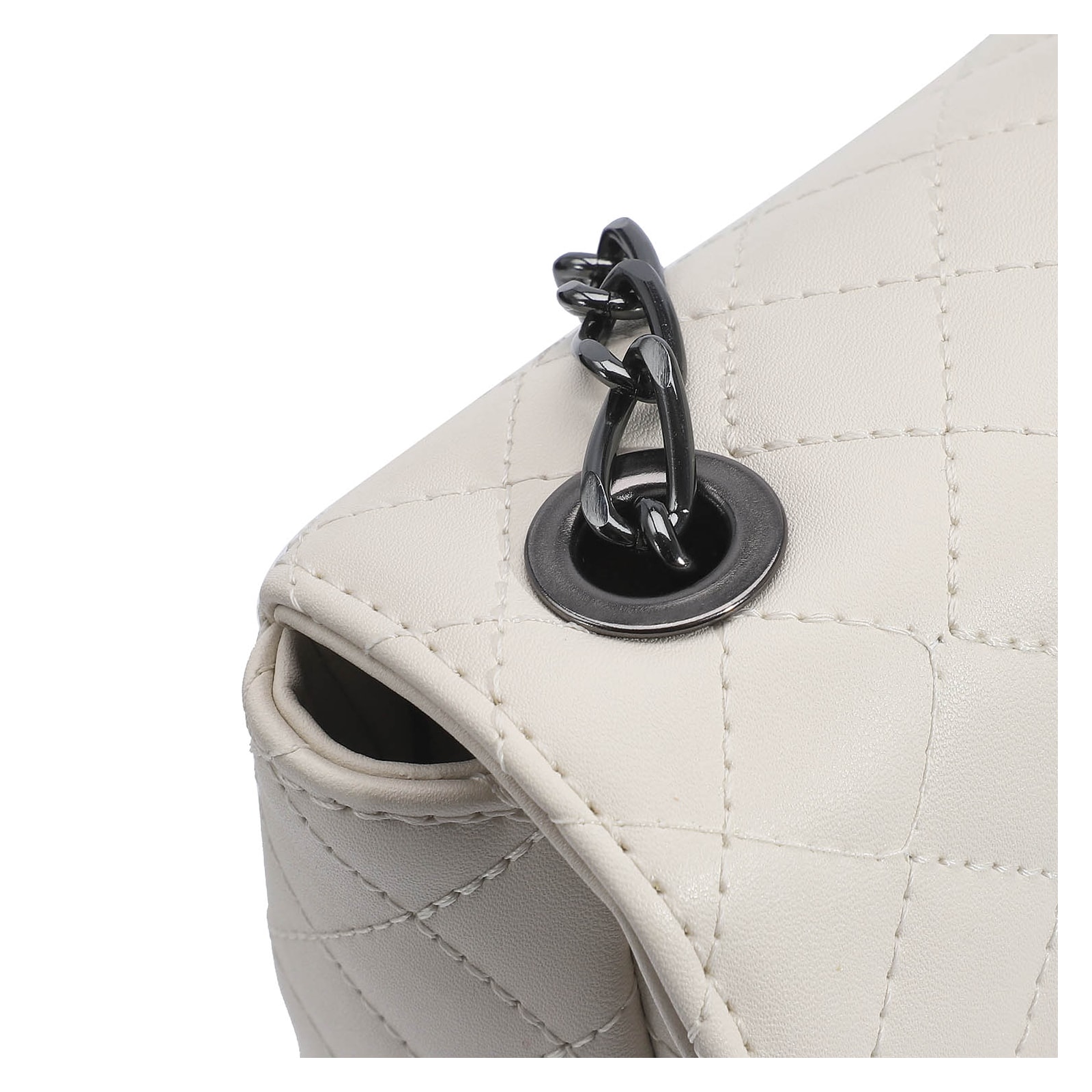 Bolsa Transversal Matelassê Alt Off White