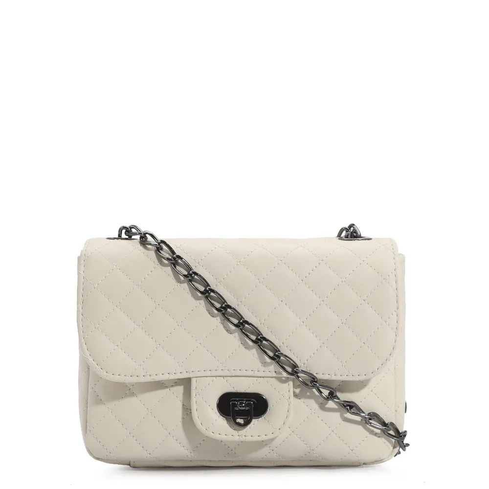 Bolsa Transversal Matelassê Alt Off White