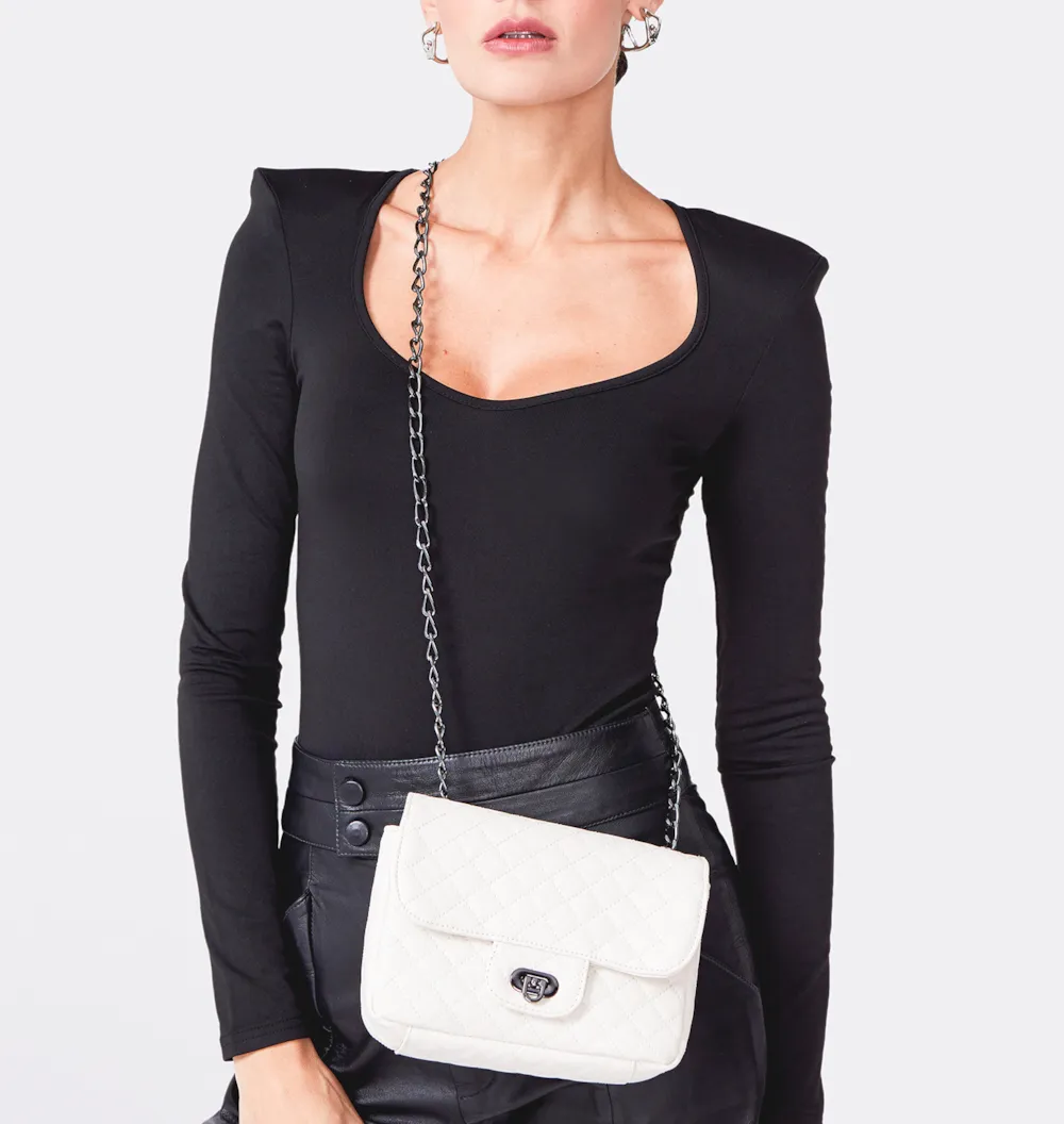 Bolsa Transversal Matelassê Alt Off White - imagem 2