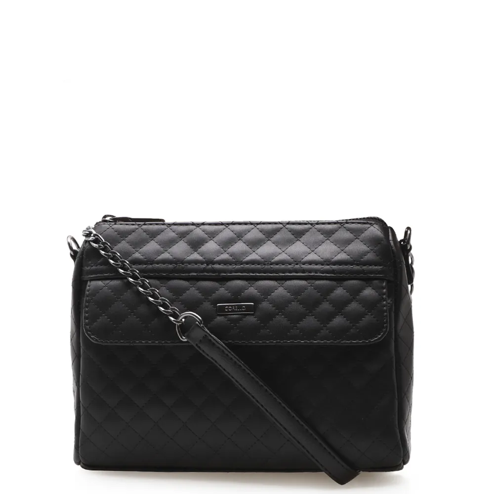 Bolsa Transversal Matelassê Alt Preto