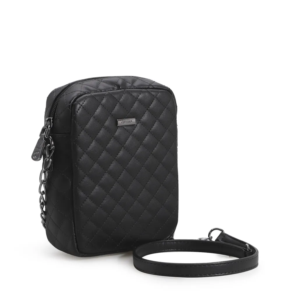 Bolsa Transversal Matelassê Alt Preto - imagem 3