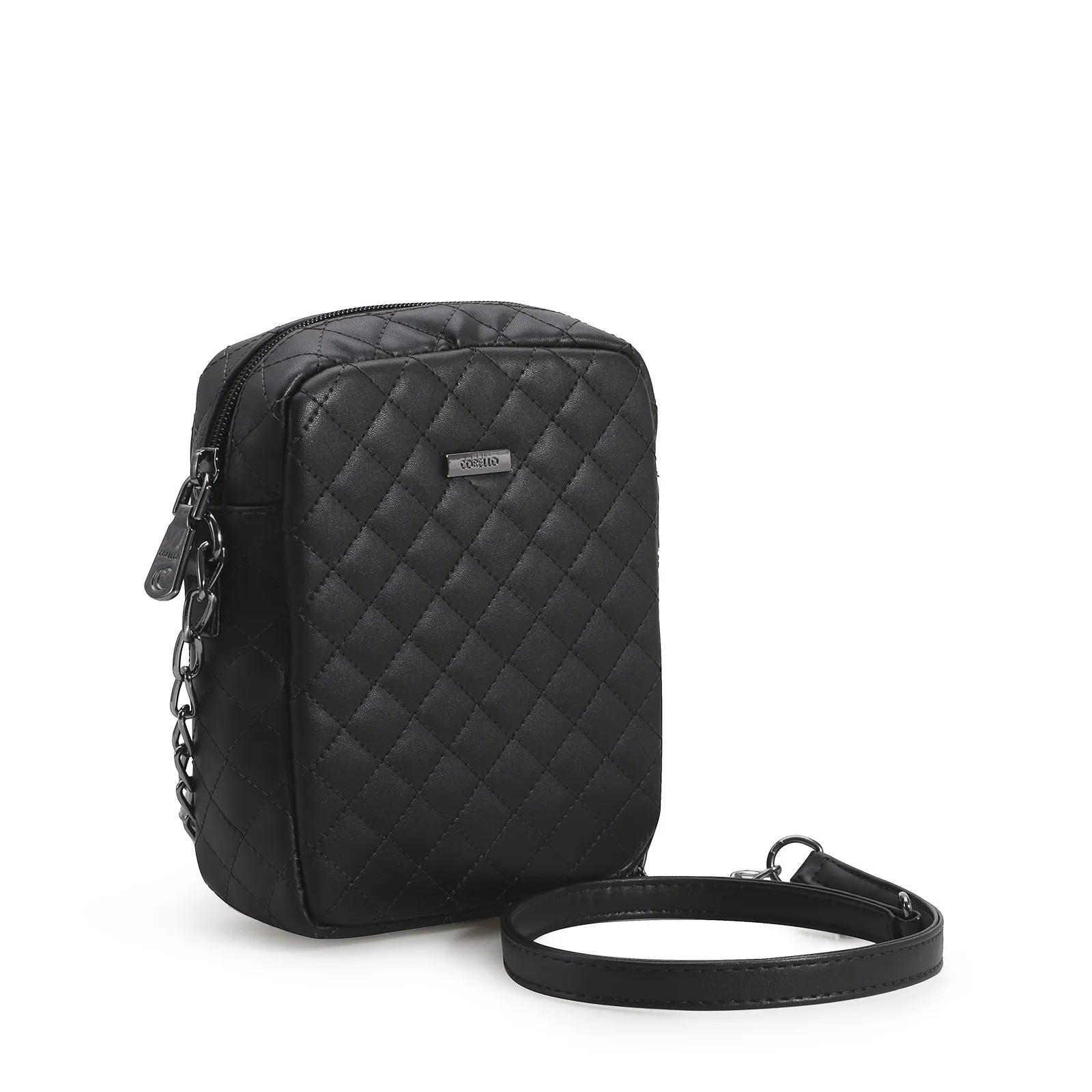 Bolsa Transversal Matelassê Alt Preto