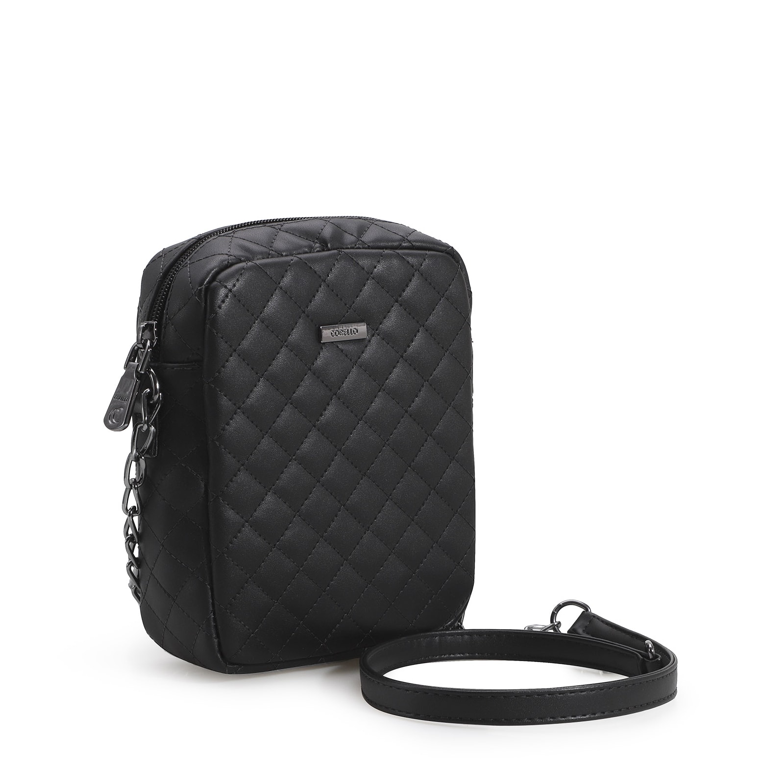 Bolsa Transversal Matelassê Alt Preto