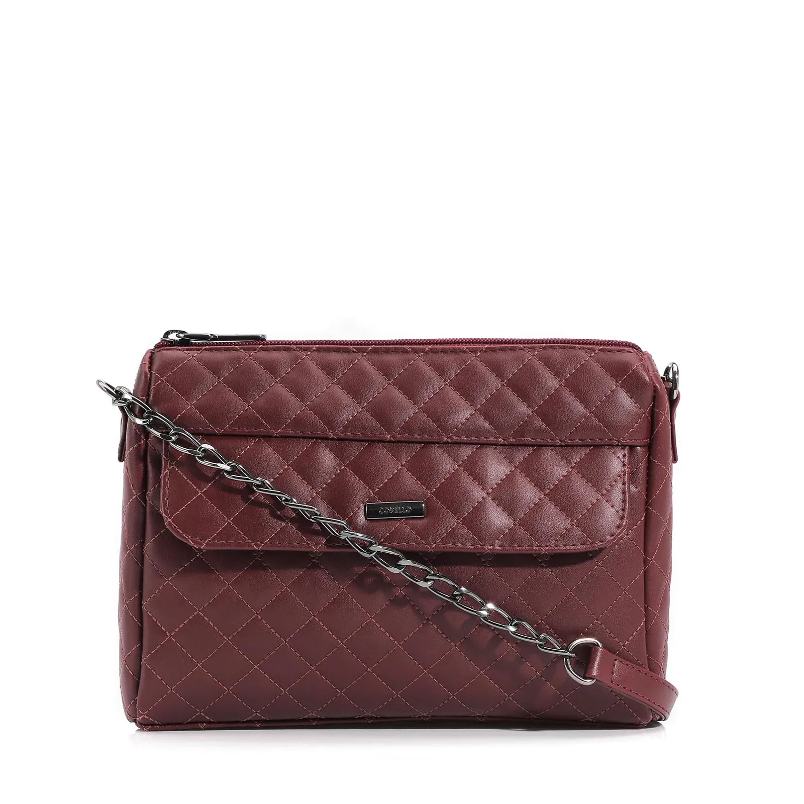 Bolsa Transversal Matelassê Alt Vermelho