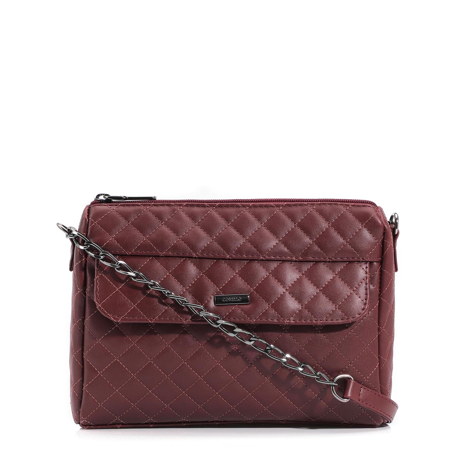 Bolsa Transversal Matelassê Alt Vermelho