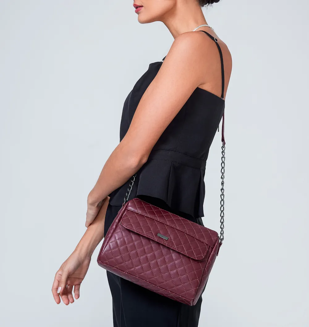 Bolsa Transversal Matelassê Alt Vermelho - imagem 2