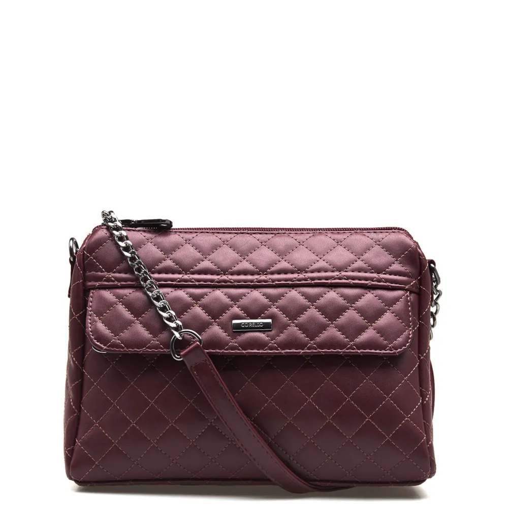 Bolsa Transversal Matelassê Alt Vinho
