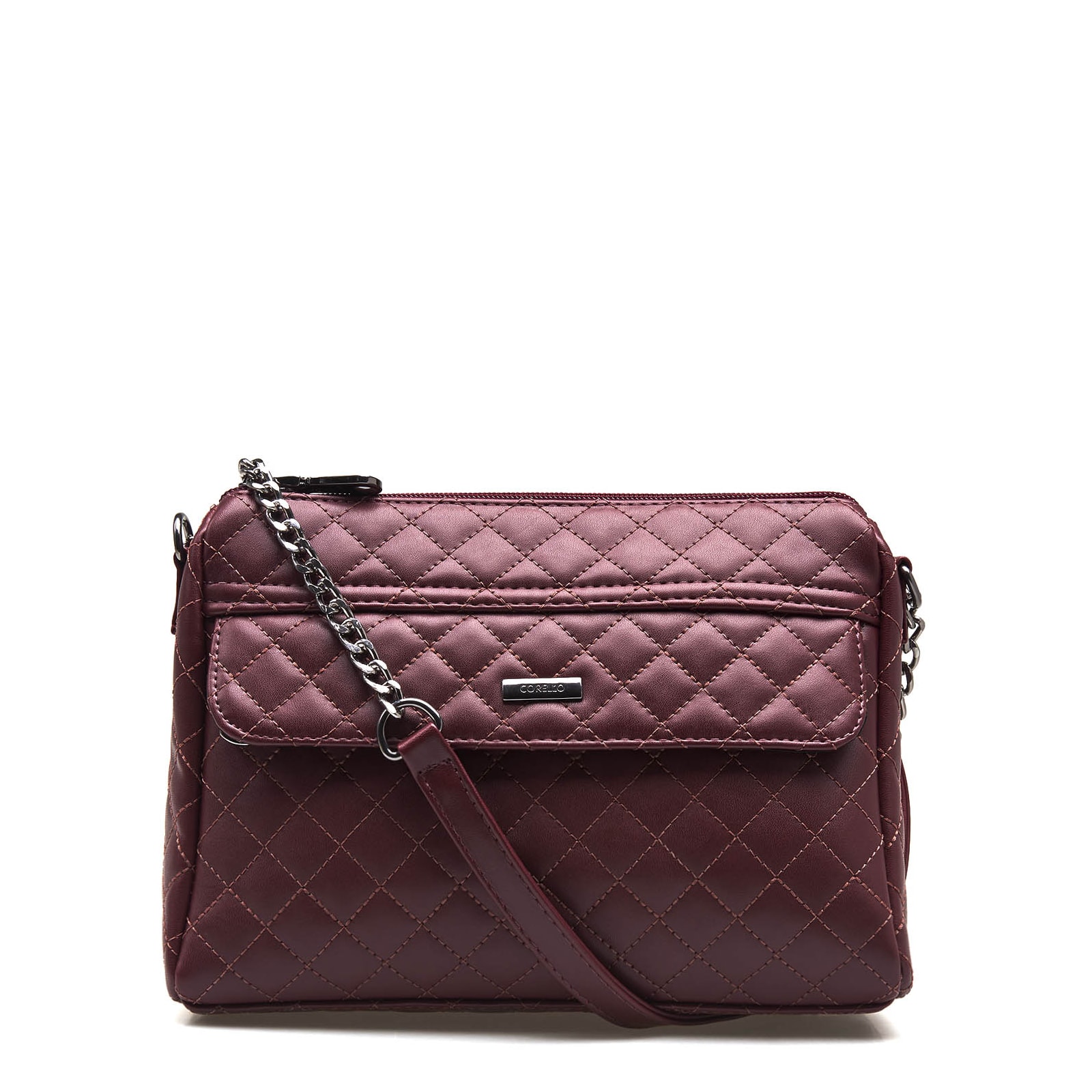 Bolsa Transversal Matelassê Alt Vinho