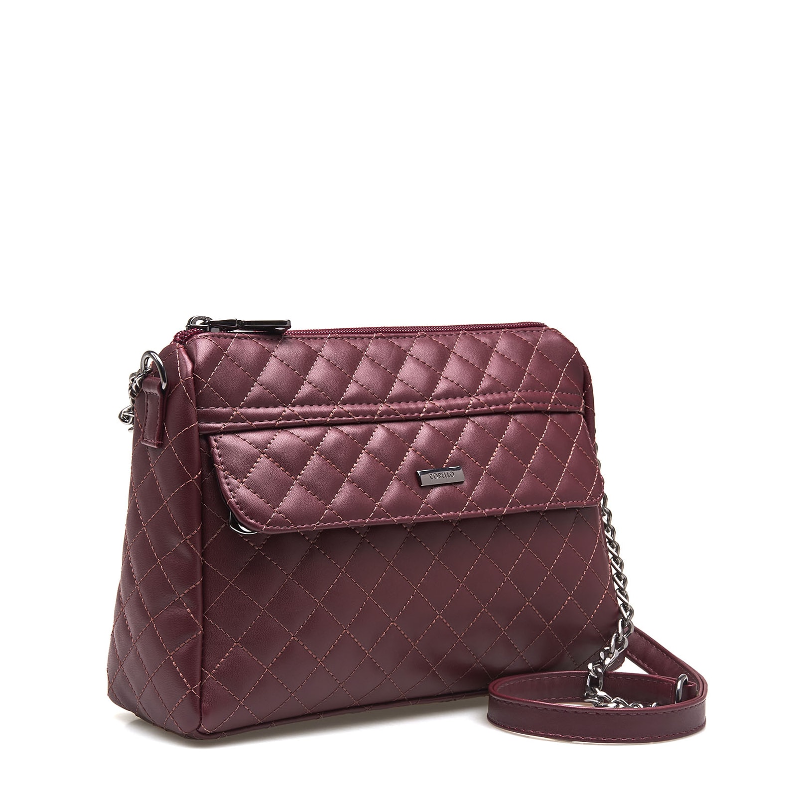 Bolsa Transversal Matelassê Alt Vinho