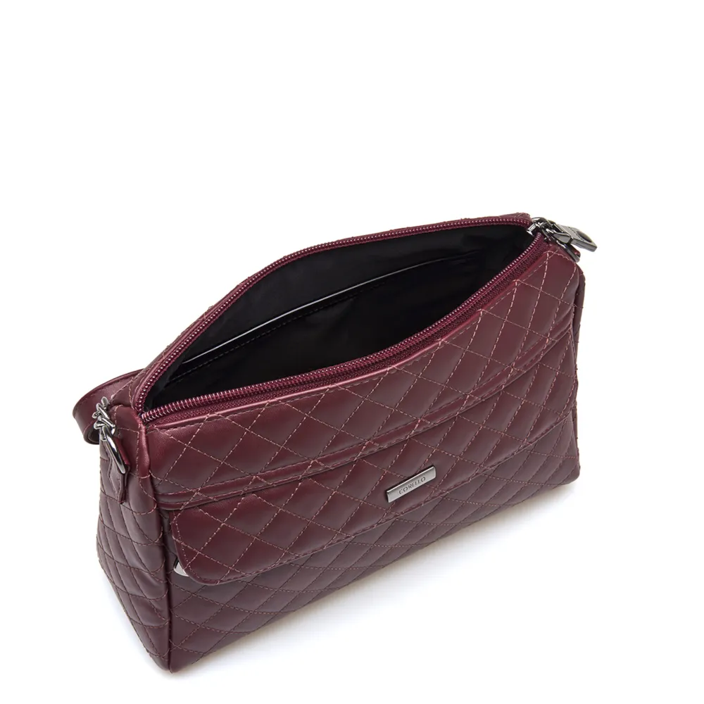 Bolsa Transversal Matelassê Alt Vinho - imagem 4