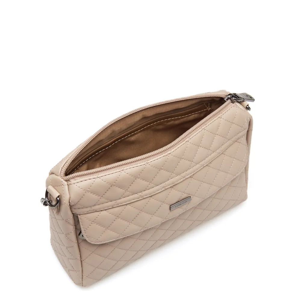 Bolsa Transversal Matelassê Alternativo Bege - imagem 4