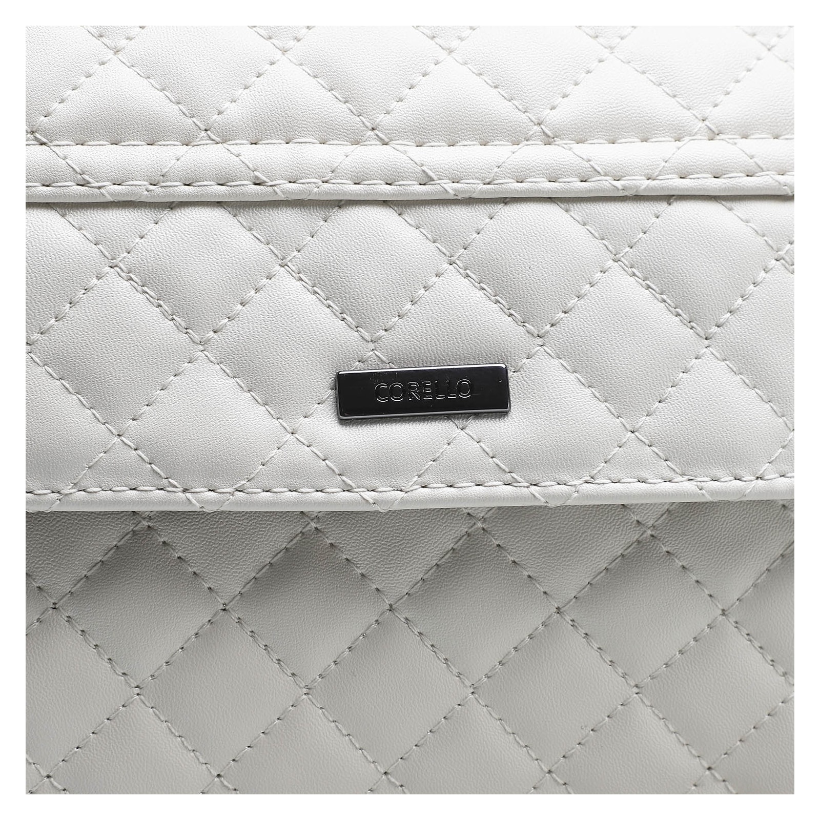 Bolsa Transversal Matelassê Alternativo Off White