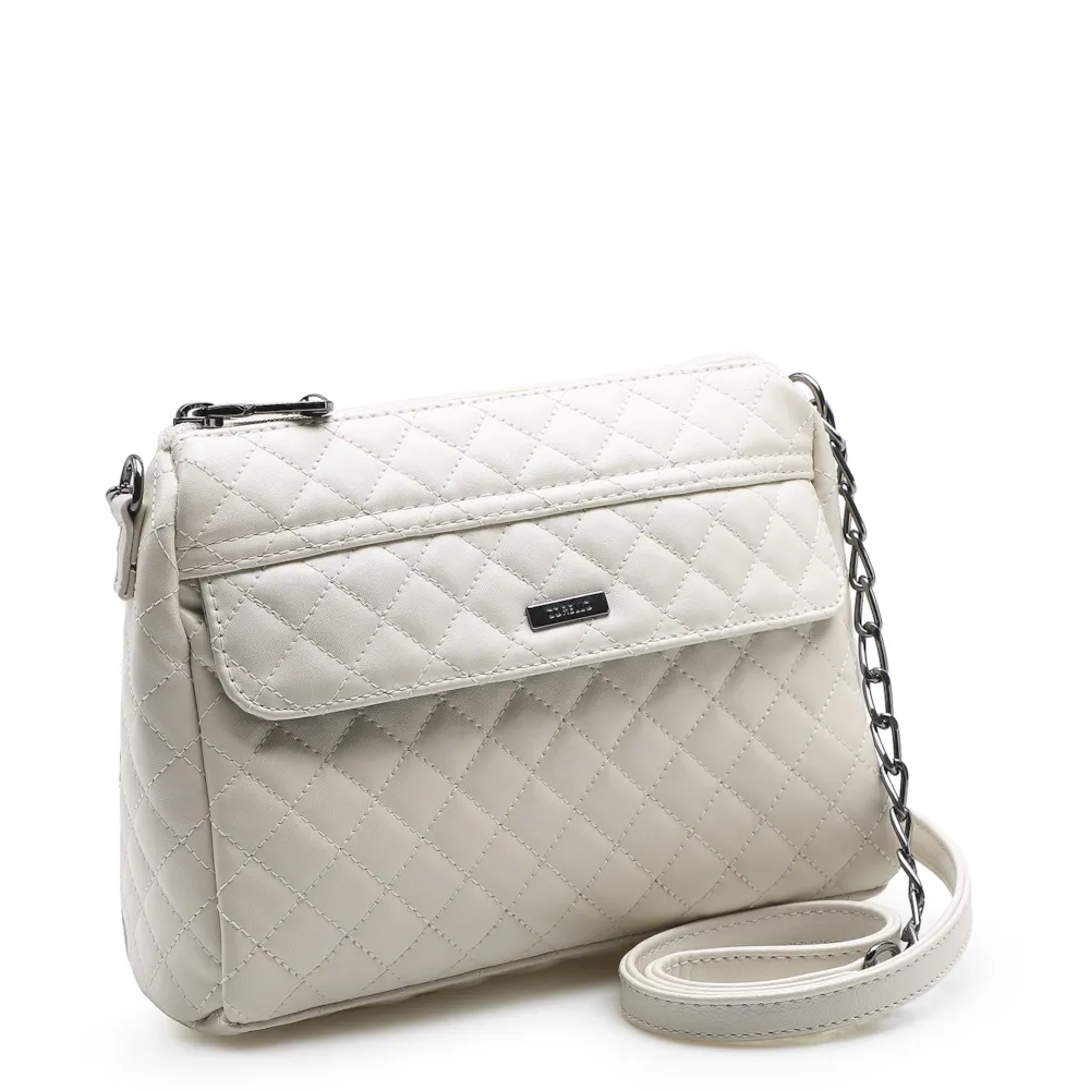 Bolsa Transversal Matelassê Alternativo Off White - imagem 3