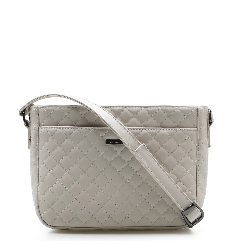 Bolsa Transversal Matelassê Alternativo Off White