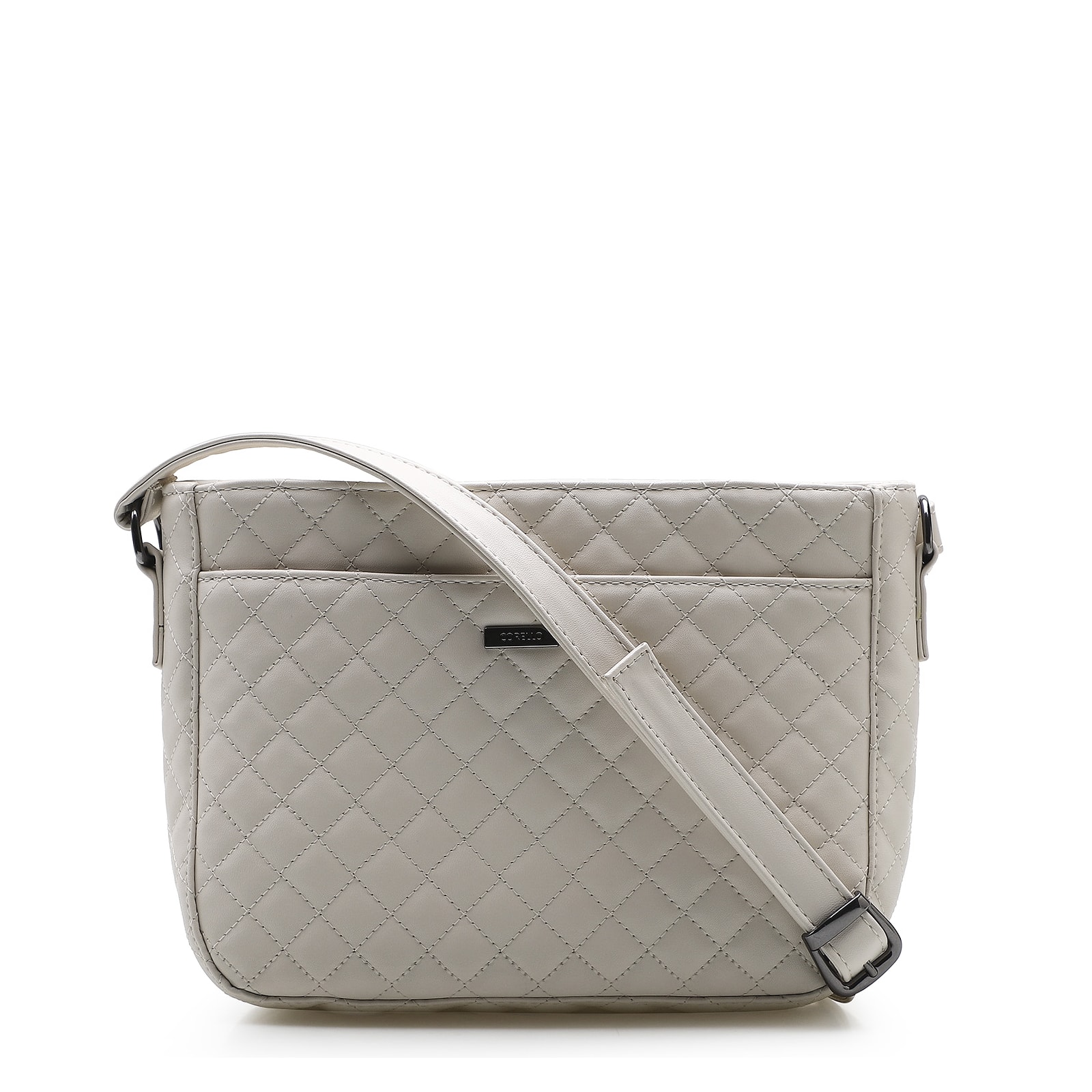 Bolsa Transversal Matelassê Alternativo Off White