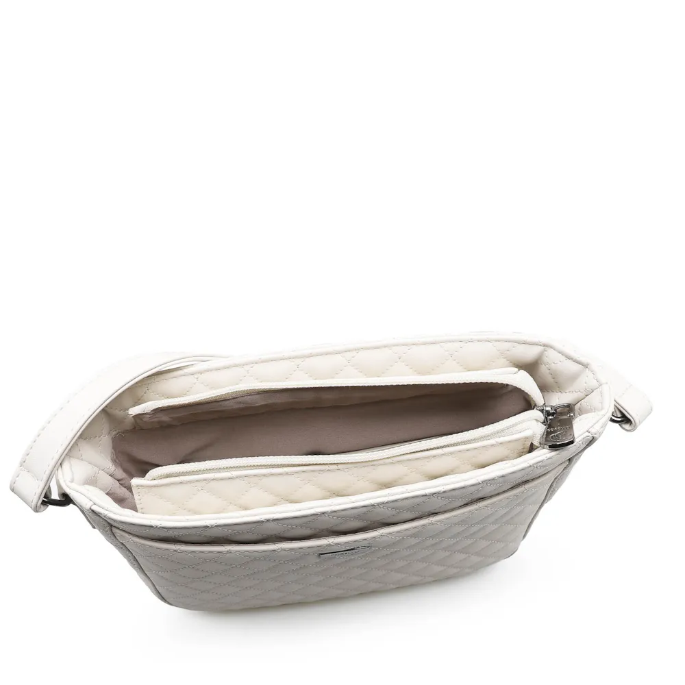 Bolsa Transversal Matelassê Alternativo Off White - imagem 4