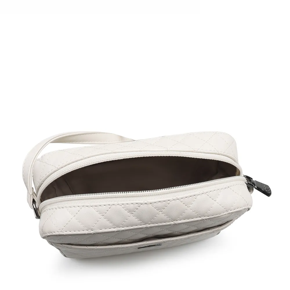 Bolsa Transversal Matelassê Alternativo Off White - imagem 4
