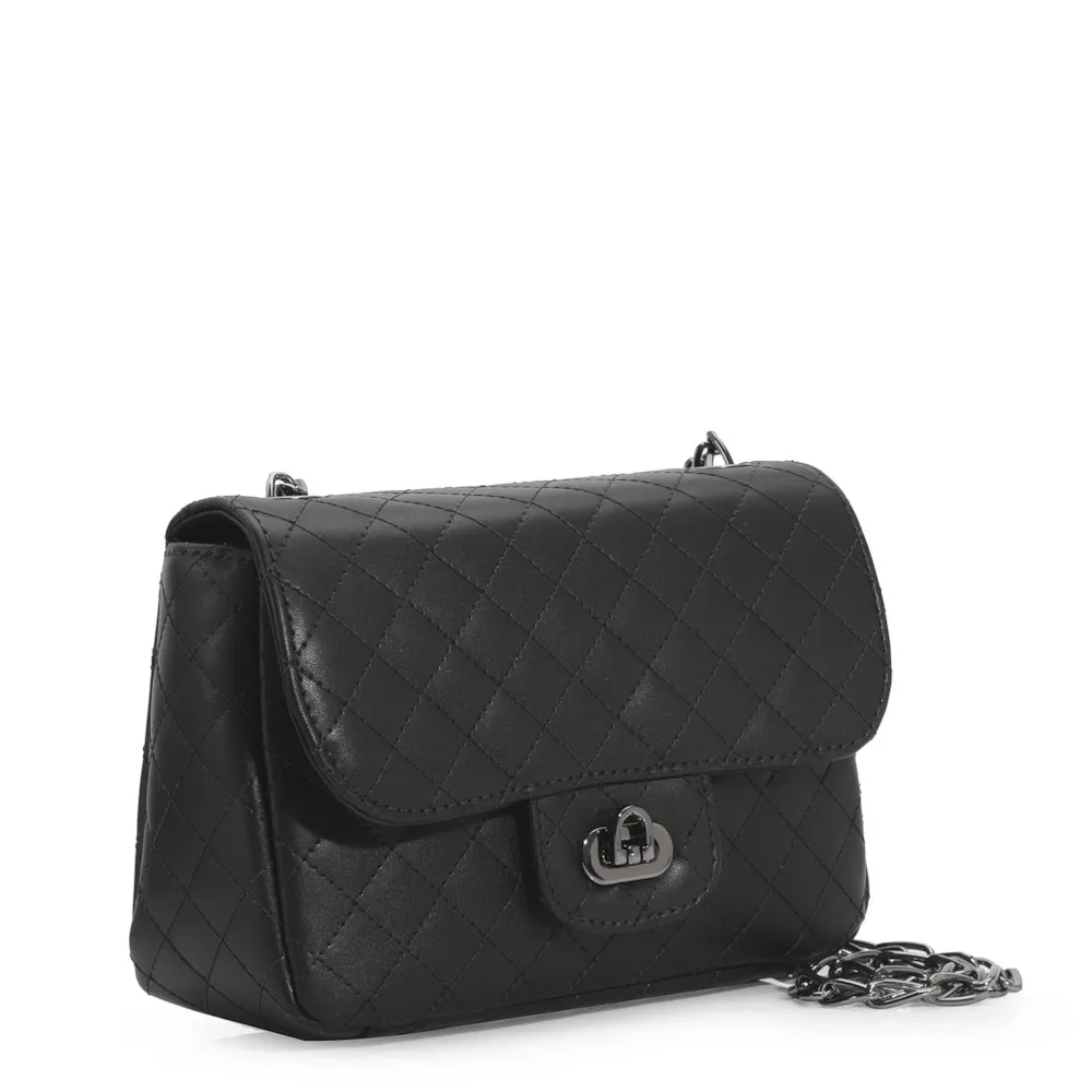 Bolsa Transversal Matelassê Alternativo Preto - imagem 3