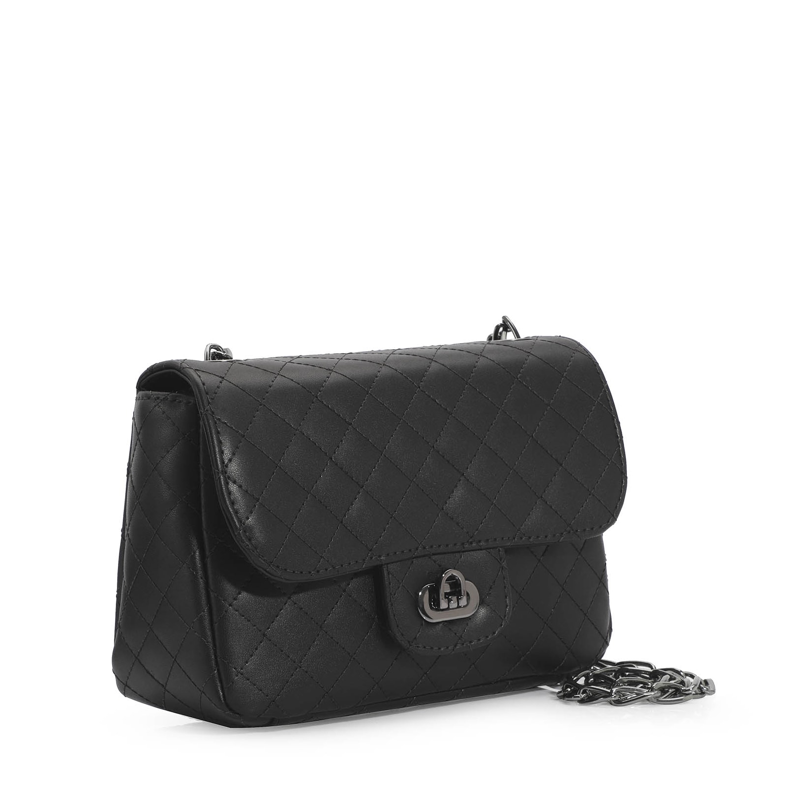 Bolsa Transversal Matelassê Alternativo Preto