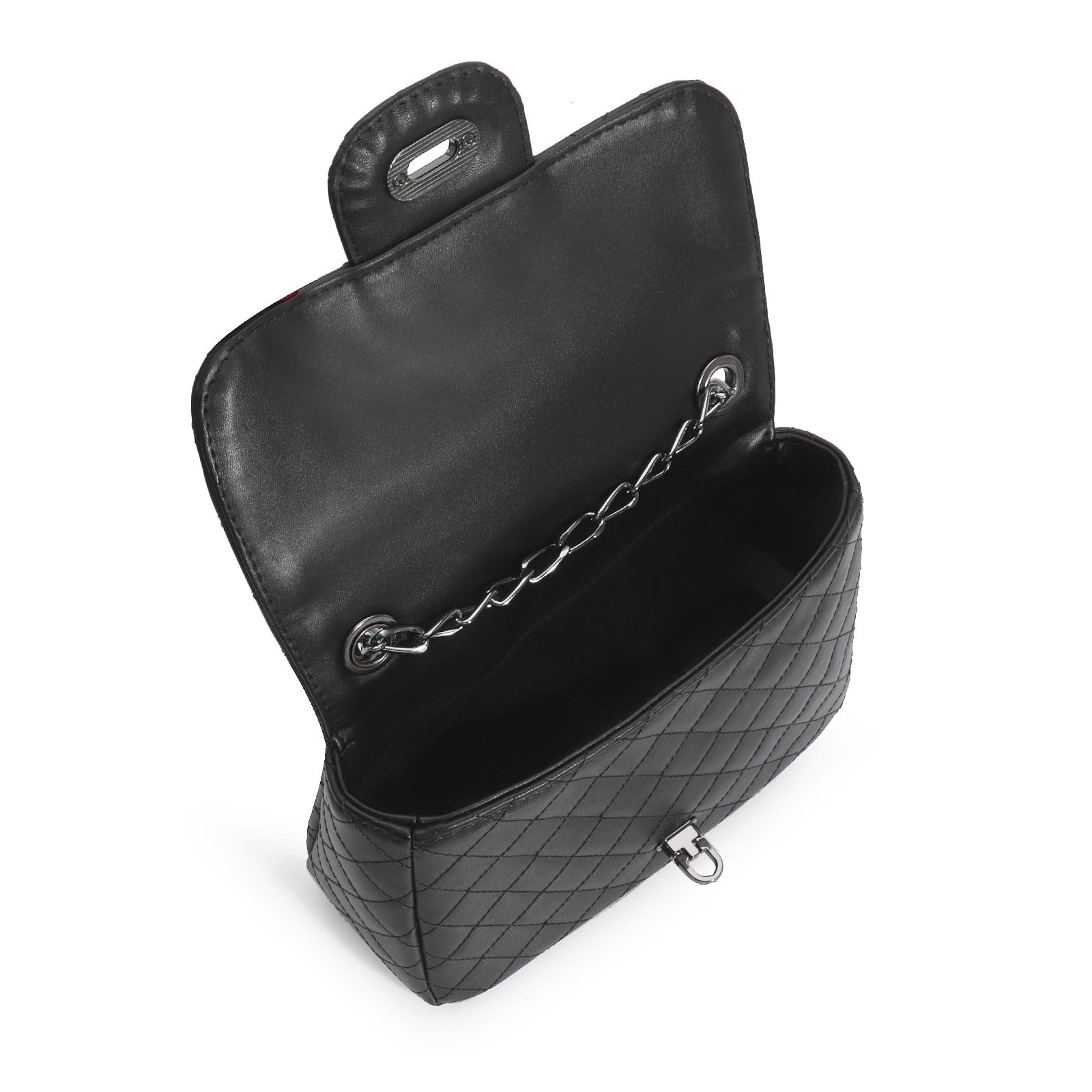 Bolsa Transversal Matelassê Alternativo Preto