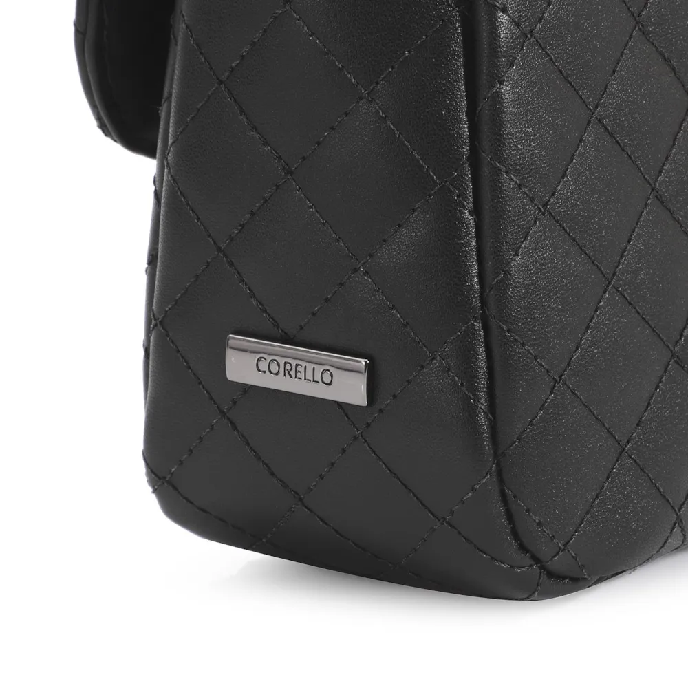 Bolsa Transversal Matelassê Alternativo Preto - imagem 7