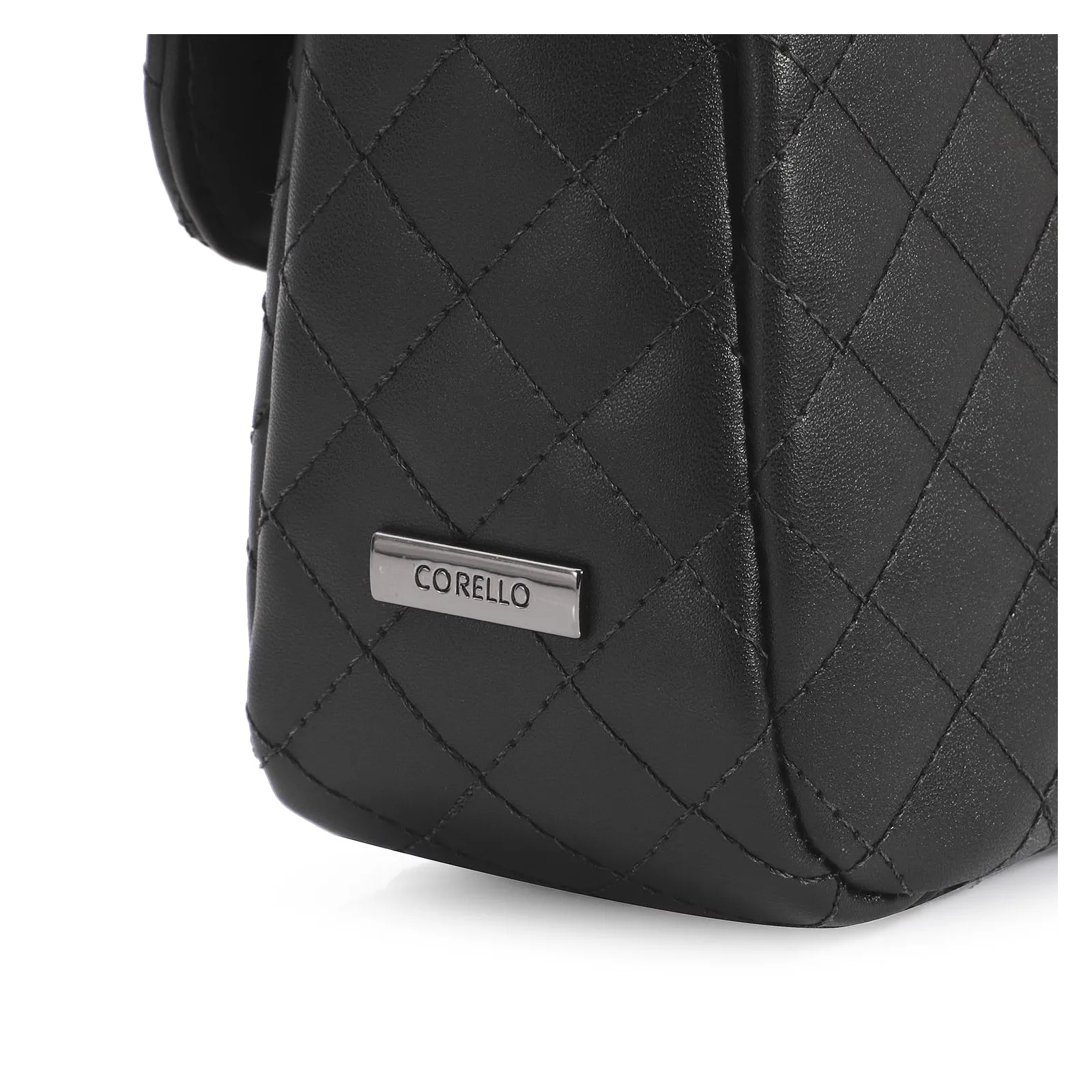 Bolsa Transversal Matelassê Alternativo Preto