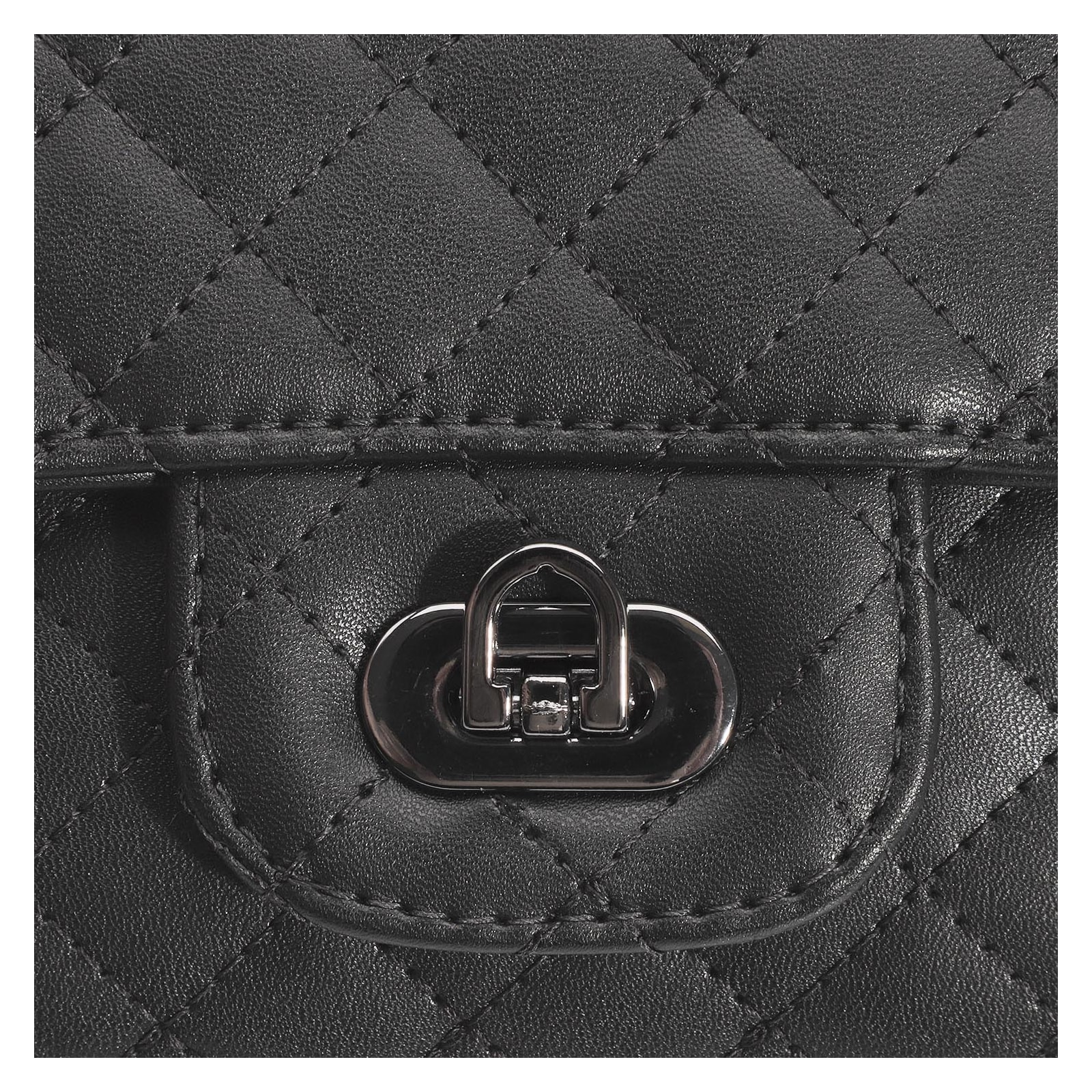 Bolsa Transversal Matelassê Alternativo Preto